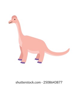Cute Abstract Dinosaur Illustration - Brachiosaurus