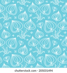 cute abstract floral seamless vector background wallpaper pattern design