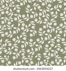 cute abstract flower pattern suitable for fabric textile or wall decoration