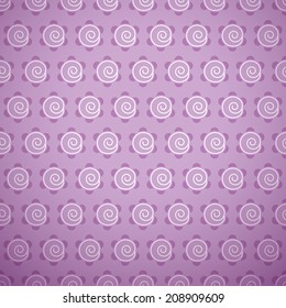 Cute abstract geometric bright seamless pattern. Vector illustration for attractive design. Endless texture can be used for fill, web page background, surface. Floral shapes