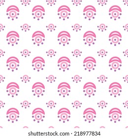 Cute abstract geometric bright seamless pattern. Vector illustration for attractive design. Endless texture can be used for fill, web page background, surface.