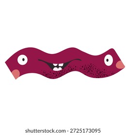Cute Abstract Geometric Shapes with Faces 2, Cartoon Elements