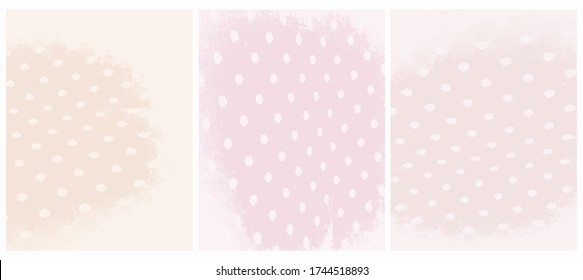 Diseños de vectores de grunge abstracto. Irregular, rosa claro y crema clara en la superficie. Viejos Y Duros Antecedentes. Impresiones de vectores abstractos simples ideales para el diseño, la cubierta.