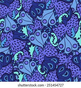 Cute abstract hand drawn seamless pattern. Abstract background for your design made in vector.