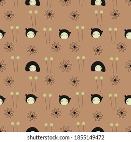 Abstrakte Illustration nahtlos.Ideal für Gewebe, Textilien, Wickelpapier, Scrapbooking, Kindermuster.