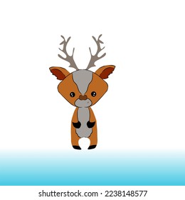 cute abstract images of deer for illustration.
