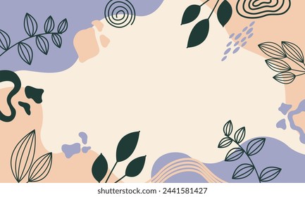 cute abstract minimalist flat colorful backgroud