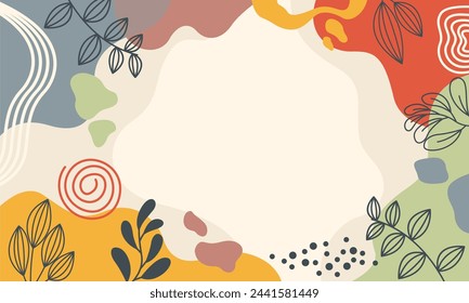 cute abstract minimalist flat colorful backgroud