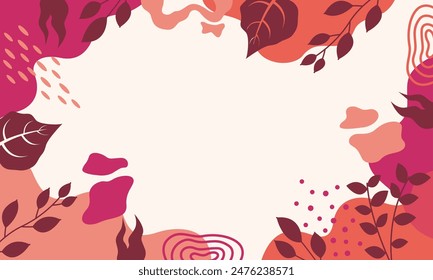 cute abstract minimalist flat colorful background