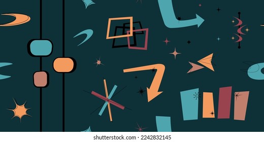cute abstract modernism figures pattern