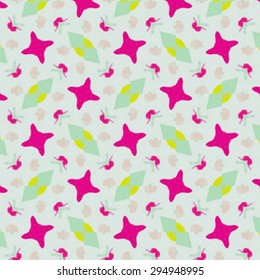 Cute abstract neon feminine pattern for festive textures  and textiles