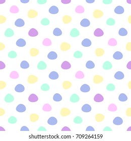 Cute abstract pattern of simple hand-drawn element circle. It can be used for packaging, wrapping paper, textile and etc. In gentle tones on a white background