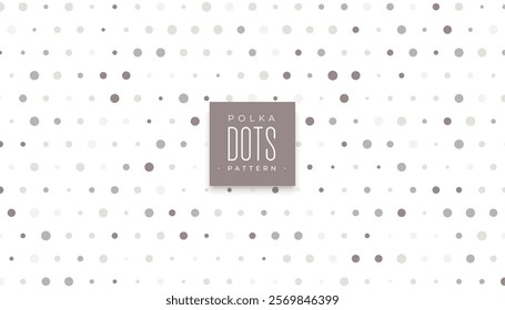 cute and abstract polka dotted texture banner in pop art style vector