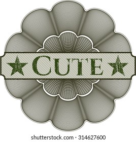 Cute abstract rosette