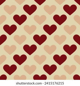 Cute abstract seamless pattern. Perfect for decoration postcards, brochures, textiles or paper packaging. Deal for Save The Date, valentines day