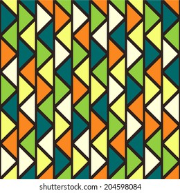 cute abstract seamless pattern in retro style