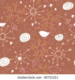 cute abstract seamless pattern in vector