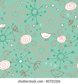 cute abstract seamless pattern in vector