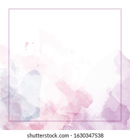 Cute Abstract Splash Watercolour Background