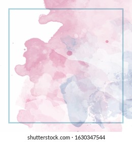 Cute Abstract Splash Watercolour Background