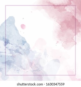 Cute Abstract Splash Watercolour Background