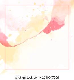 Cute Abstract Splash Watercolour Background