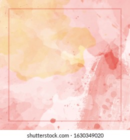 cute abstract splash watercolour background