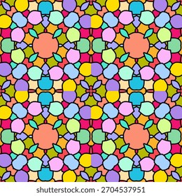 Nettes abstraktes einzigartiges geometrisches nahtloses Muster Türkisches Kunst Design Element