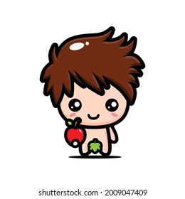 Cute Adam Cartoon Character Design