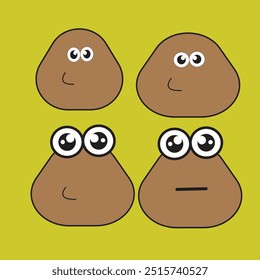 cute and adorable animated images with brown color