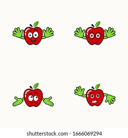 adorables y adorables animaciones de manzanas