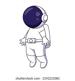 Cute and adorable astronaut cartoon