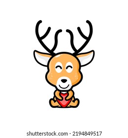 cute and adorable baby deer Illustration of grazing, mammal
