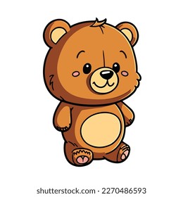 cute and adorable bear cartoon