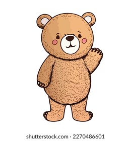 cute and adorable bear cartoon