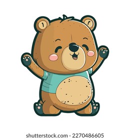 cute and adorable bear cartoon