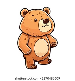 cute and adorable bear cartoon