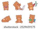 cute adorable bear cartoon character