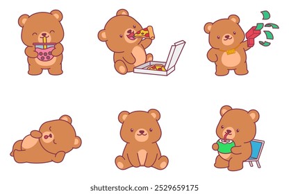 cute adorable bear cartoon character