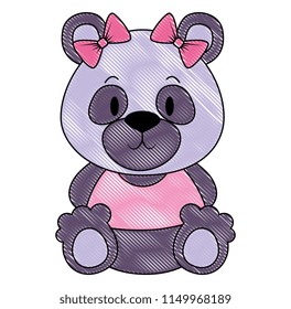 cute and adorable bear teddy female character