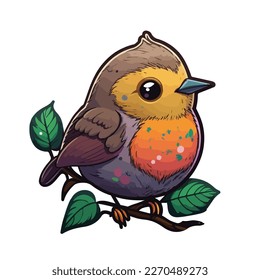cute and adorable bird cartoon