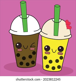 Cute Adorable Bubble Shake Stock Vector (Royalty Free) 2023812245 ...