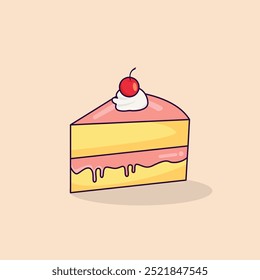 cute and adorable cake illustration