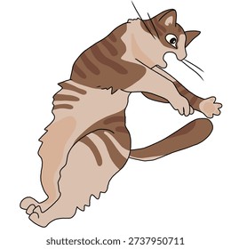 Cute and adorable cat with a sweet expression, captured in a cozy and charming setting. This high-quality image highlights the playful and lovable personality of a domestic kitten, perfect for use in pet-related content, animal themes, social media posts, blogs, advertisements, and creative designs. Ideal for conveying happiness, warmth, and cuteness.