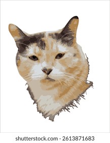 cute and adorable cat vector design, this design can be used for commercial or other projects