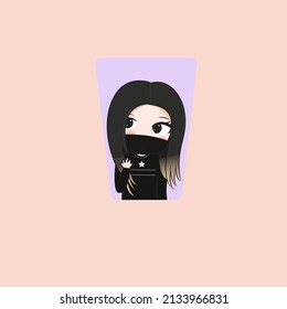 süße und hübsche Chibi-Illustration