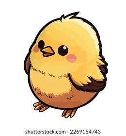 cute and adorable chick cartoon style