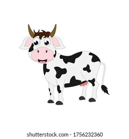 cute and adorable cow illustration design