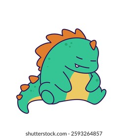 Cute Adorable Dino Character Cartoon
