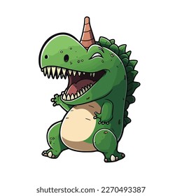 cute and adorable dinosaur cartoon